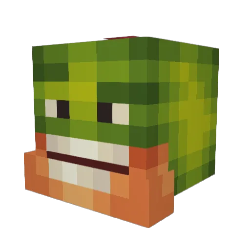 Pilatius Minecraft avatar head, 3D render