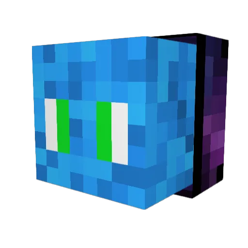 Pilawson Minecraft avatar head, 3D render