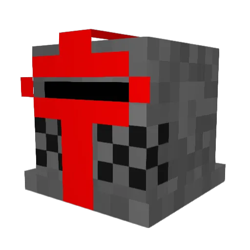 Pilberto Minecraft avatar head, 3D render