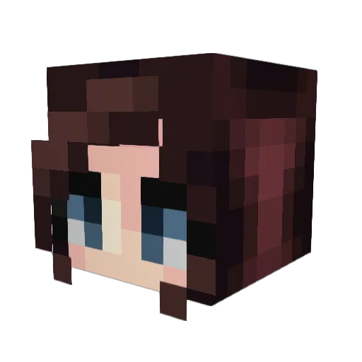 Pilen72 Minecraft avatar head, 3D render