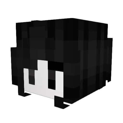 Pilhagem Minecraft avatar head, 3D render