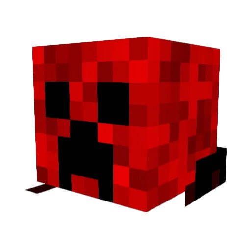 Pilito Minecraft avatar head, 3D render