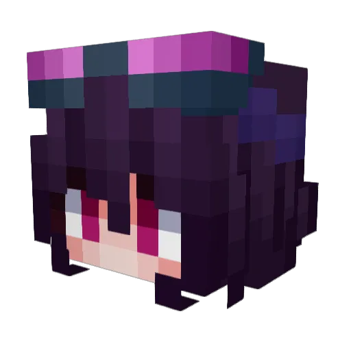 Pill0w686 Minecraft avatar head, 3D render