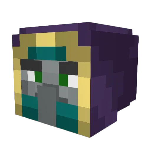 Pillager_Trader Minecraft avatar head, 3D render