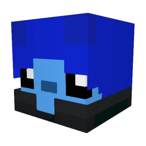 PillbugMC Minecraft avatar head, 3D render