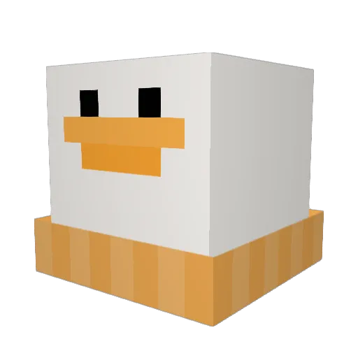 Pillgrimm Minecraft avatar head, 3D render