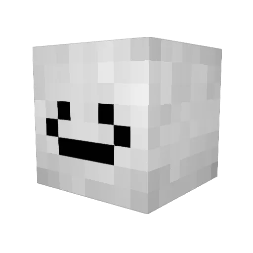 Pillow7974 Minecraft avatar head, 3D render