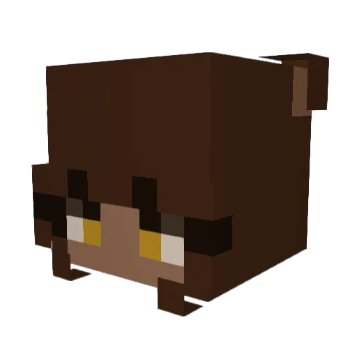 PillowCandi Minecraft avatar head, 3D render