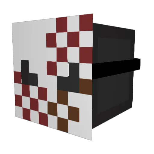 PillowShield Minecraft avatar head, 3D render