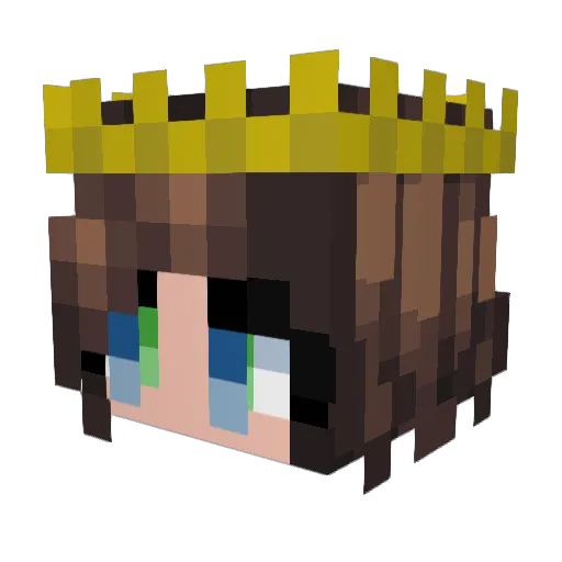 Pillowqueen998 Minecraft avatar head, 3D render