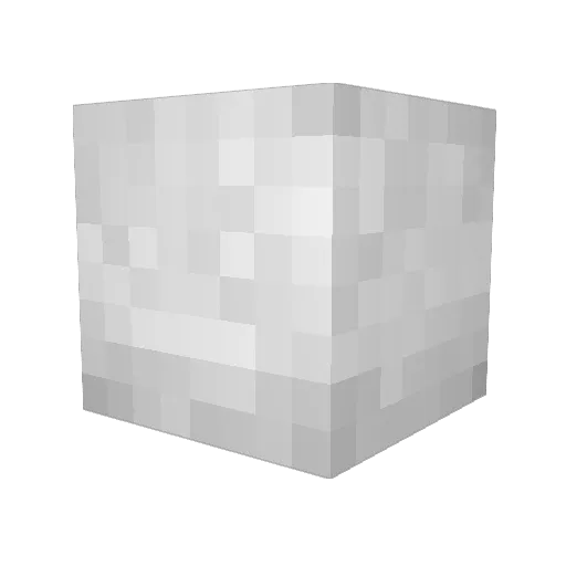 Pillowv Minecraft avatar head, 3D render