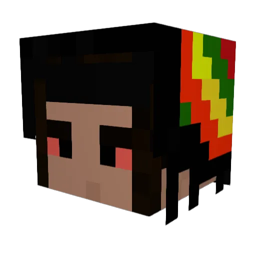 Pills972 Minecraft avatar head, 3D render