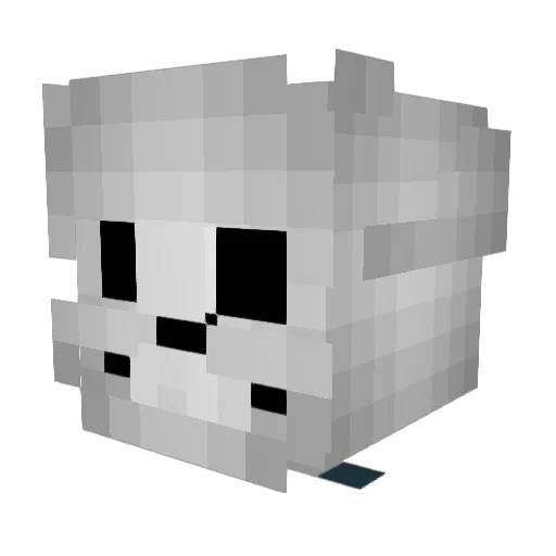 PiloSans Minecraft avatar head, 3D render
