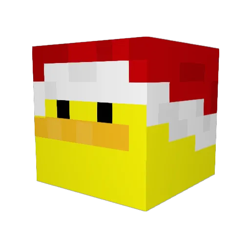 PilotDrew Minecraft avatar head, 3D render