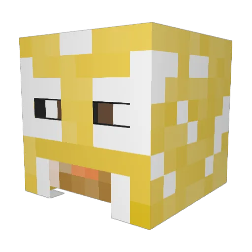 PilotPlaysGames Minecraft avatar head, 3D render