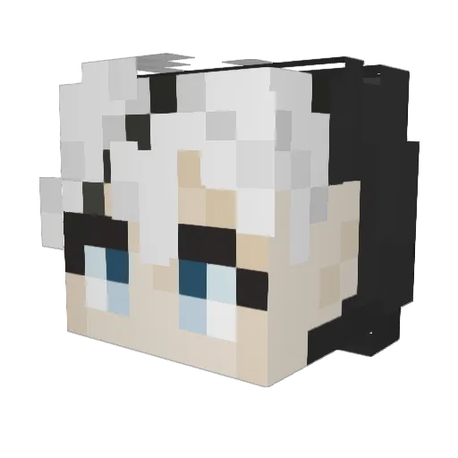 Pilot_Danny Minecraft avatar head, 3D render