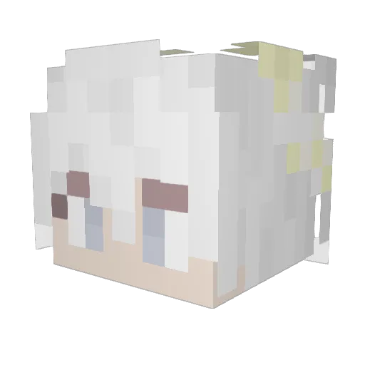 Pilot_Plane Minecraft avatar head, 3D render