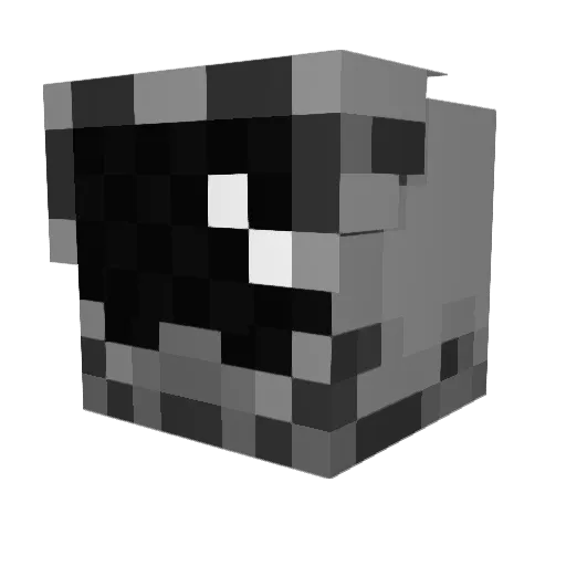Pilotguy Minecraft avatar head, 3D render
