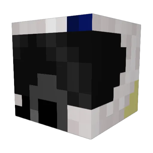 Pilotmpo3 Minecraft avatar head, 3D render