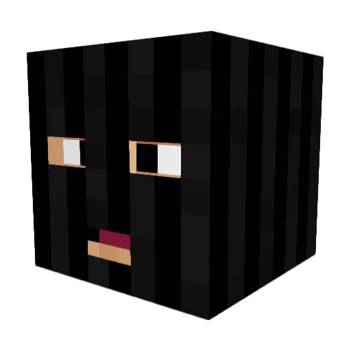 PilotsDemon Minecraft avatar head, 3D render