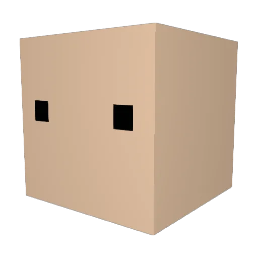 Piltsu Minecraft avatar head, 3D render