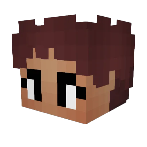 PiltusJR Minecraft avatar head, 3D render