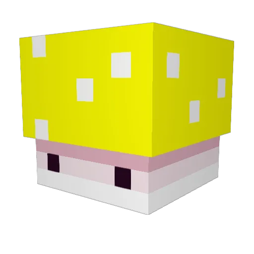 PilzYannus Minecraft avatar head, 3D render