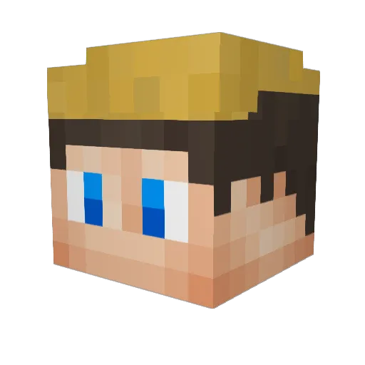 Pilzapfel7 Minecraft avatar head, 3D render