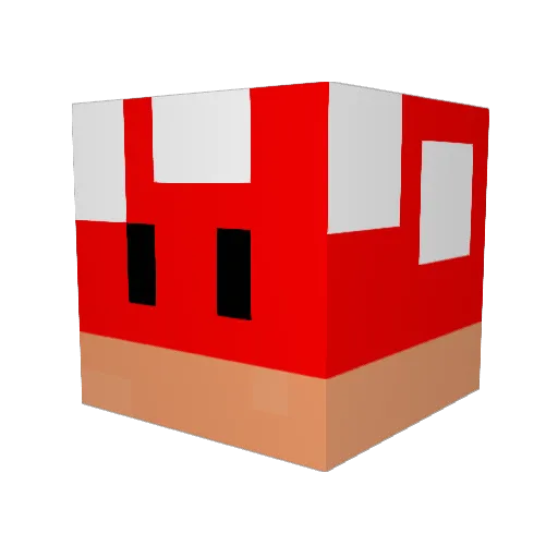 Pilzkopp20 Minecraft avatar head, 3D render