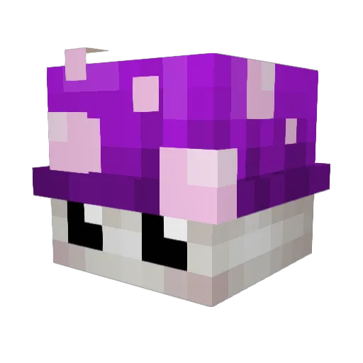 Pilzkopp Minecraft avatar head, 3D render