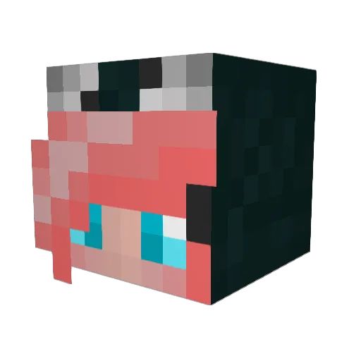Pimbolie22 Minecraft avatar head, 3D render