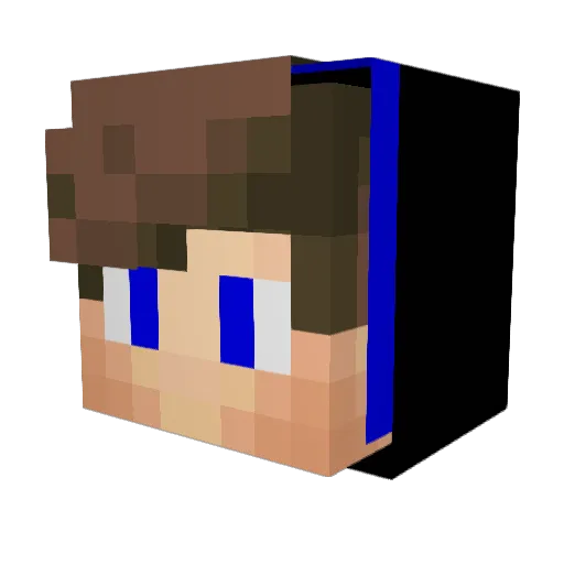 Pimenta1v4 Minecraft avatar head, 3D render