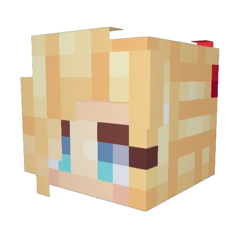 PimpsOfYourMom Minecraft avatar head, 3D render