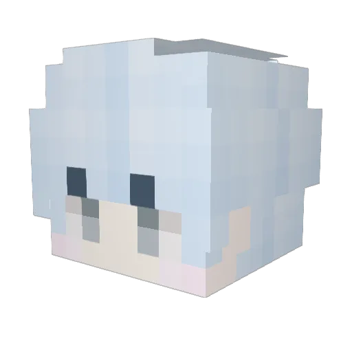Pimung Minecraft avatar head, 3D render