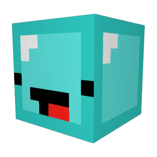 Pin3app13 Minecraft avatar head, 3D render