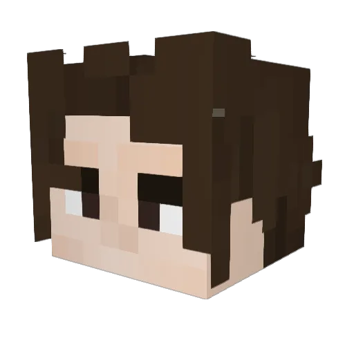 PinCarpue Minecraft avatar head, 3D render