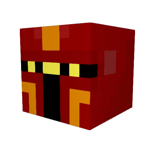 PinHeadLarry072 Minecraft avatar head, 3D render