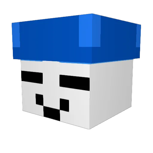 PinOrSomething Minecraft avatar head, 3D render