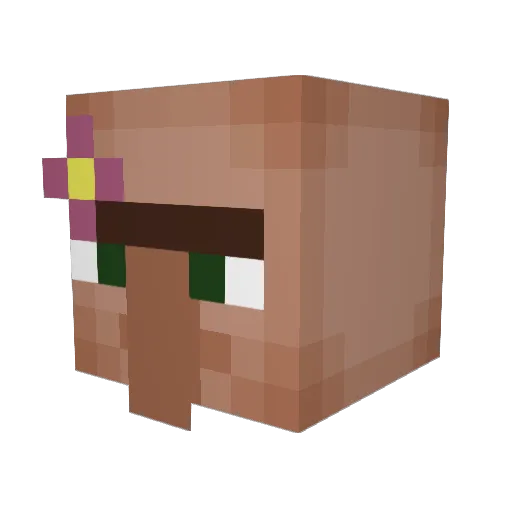 PinPanda7 Minecraft avatar head, 3D render