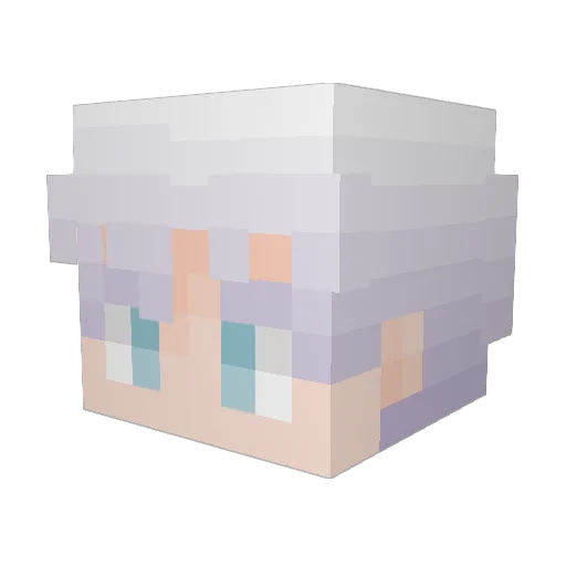 PinTheApple Minecraft avatar head, 3D render