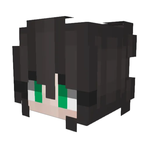 PinaCalado Minecraft avatar head, 3D render