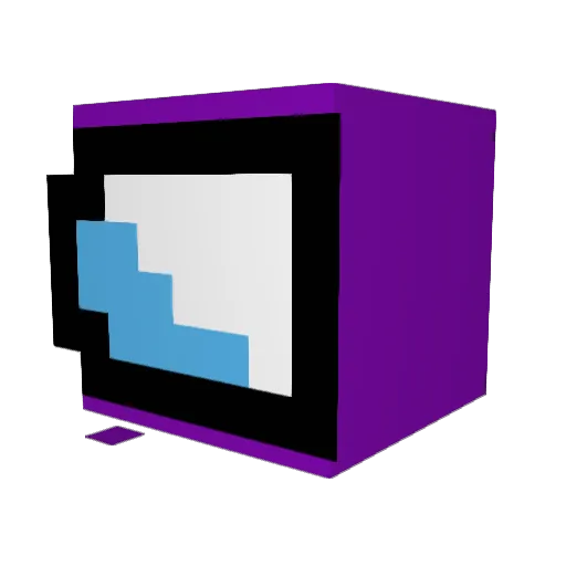 Pinaplex Minecraft avatar head, 3D render