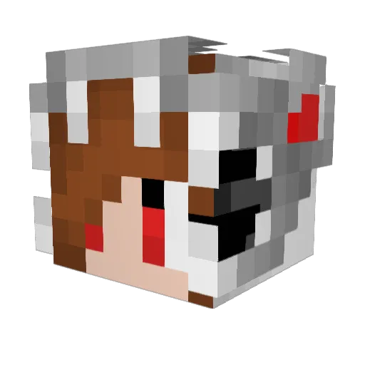 Pinapple56 Minecraft avatar head, 3D render