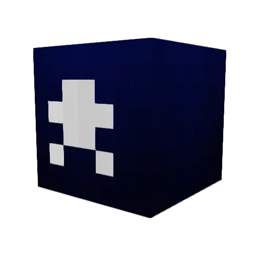 Pinaso Minecraft avatar head, 3D render