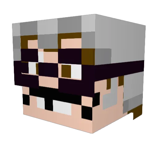 PinataTimeToons Minecraft avatar head, 3D render