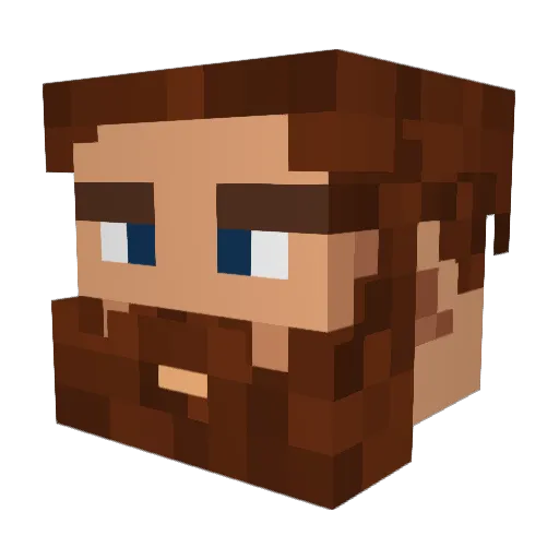 Pinauski420 Minecraft avatar head, 3D render