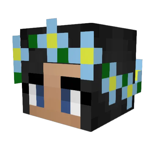 Pinaylex10 Minecraft avatar head, 3D render