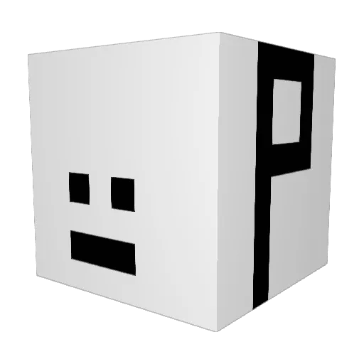 PincPlays Minecraft avatar head, 3D render