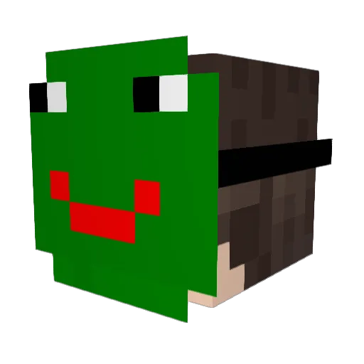 Pinchao Minecraft avatar head, 3D render