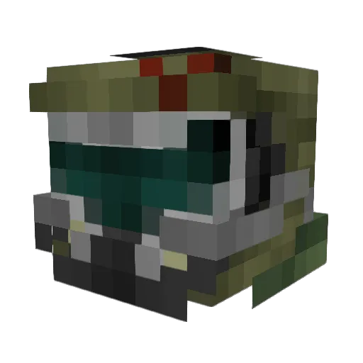 Pinchitos Minecraft avatar head, 3D render